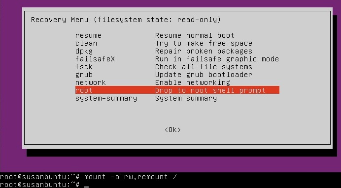 Ubuntu GRUB Menu